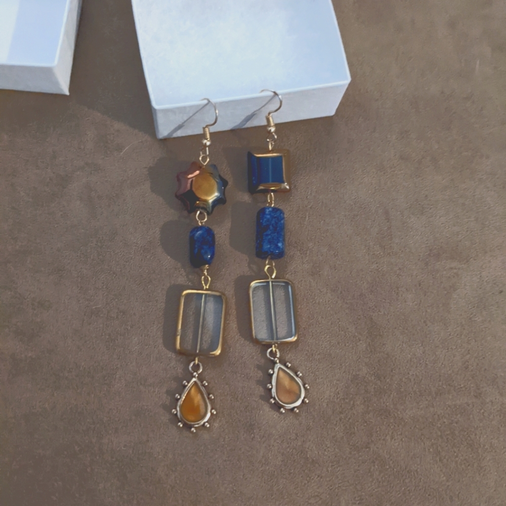 Handmade Boho Beaded Earrings